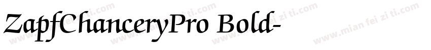 ZapfChanceryPro Bold字体转换